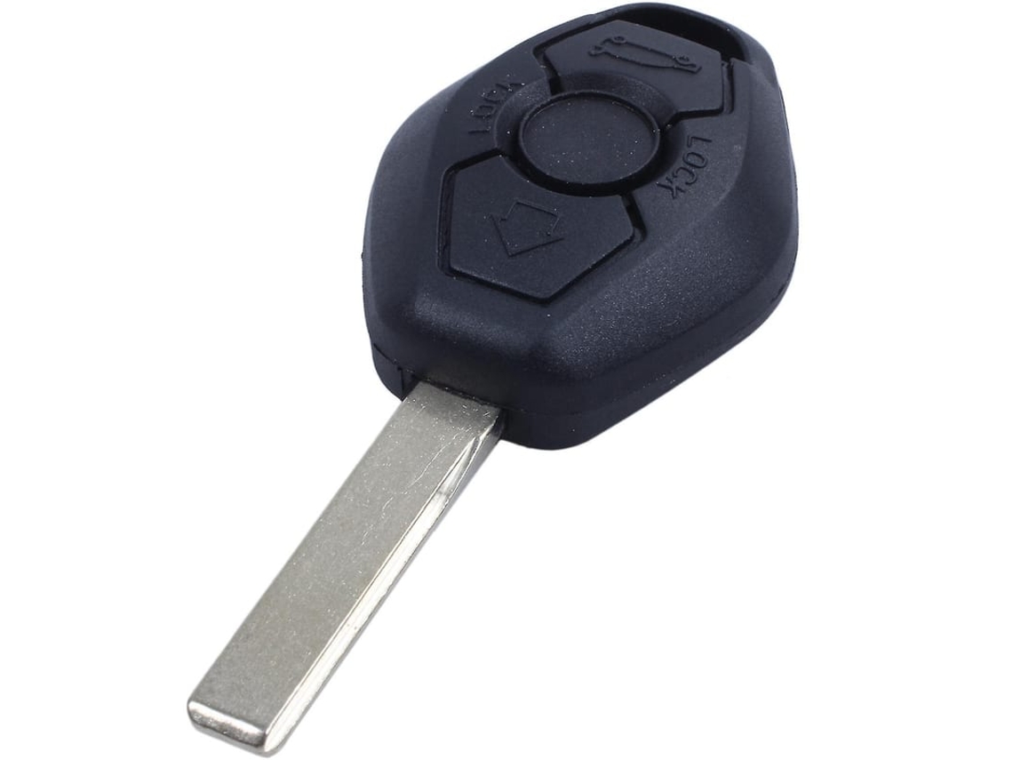 Chave remota de 3 botões 315 MHz para BMW E81 E46 E39 E63 E38 E83 E53 E36 (folha não cortada)
