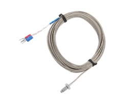 Sonda De Medição De Temperatura Com Fio De Termopar Tipo K, Rosca M6 Bsw, Comprimento 4m