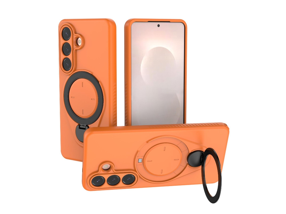 Capa Para Samsung Galaxy S26 À Prova De Choque Com Suporte Giratório De 360 ​​graus,laranja Gertiz