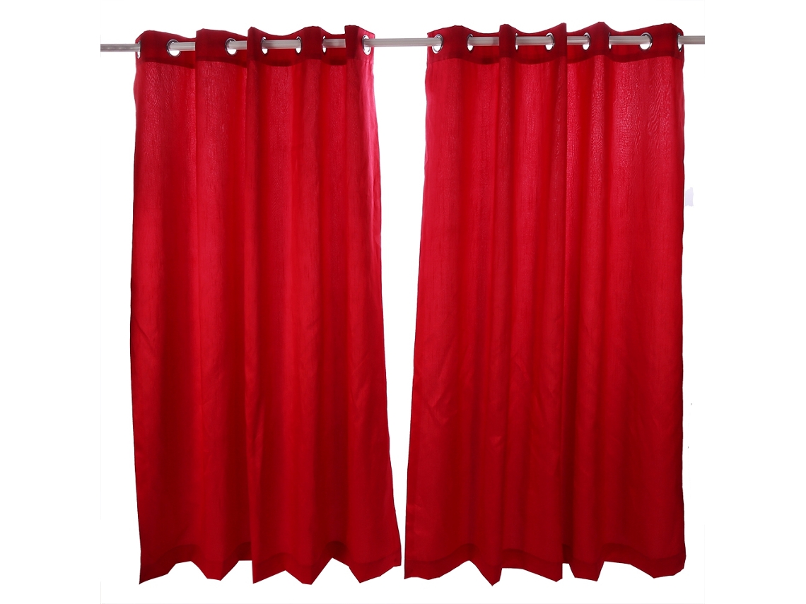 Cortinas Fio Slub (90''x90'', totalmente forradas em seda sintética)