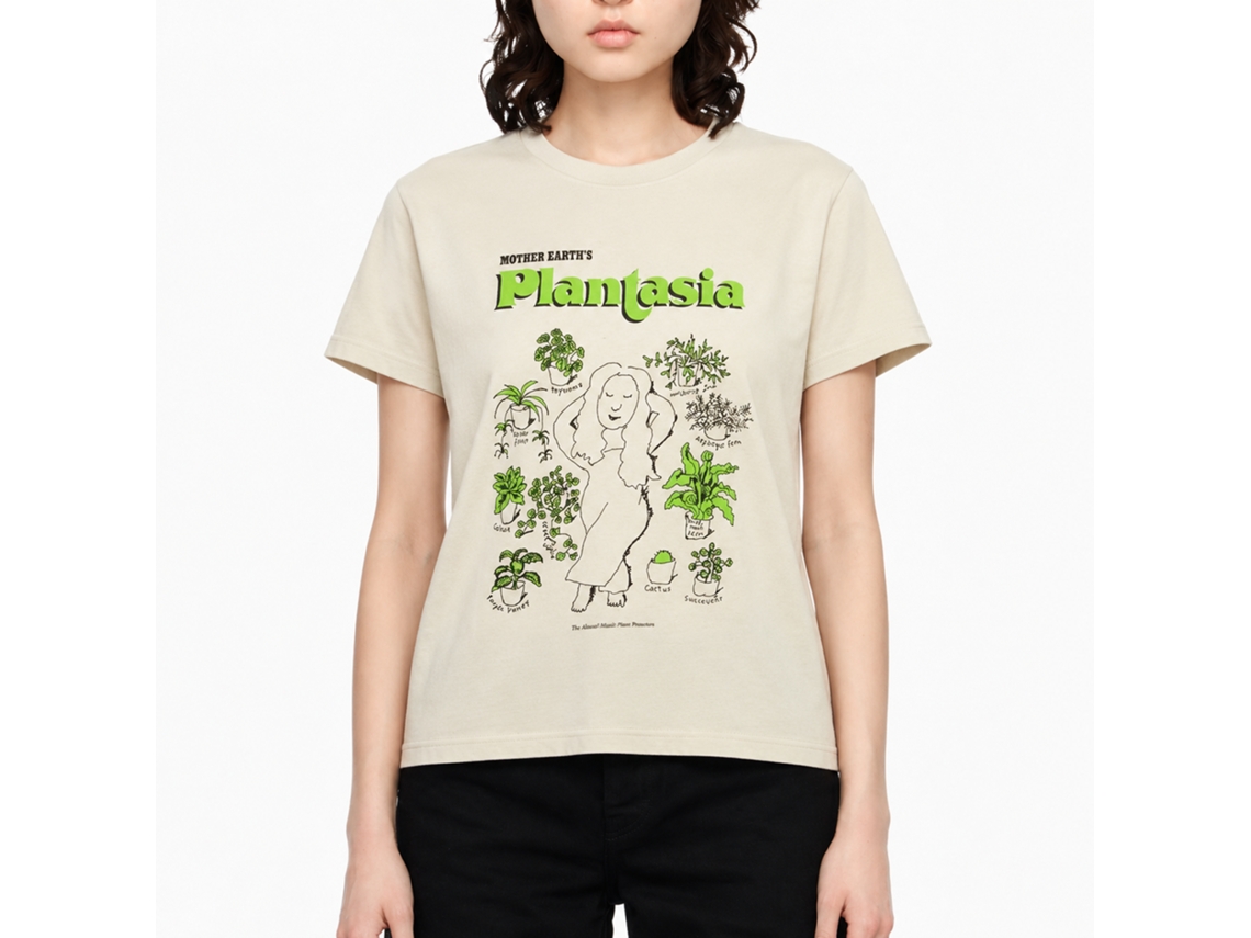Mort Garson Plantasia Woman With Her Plants T-shirt Unisex Adults Size:s