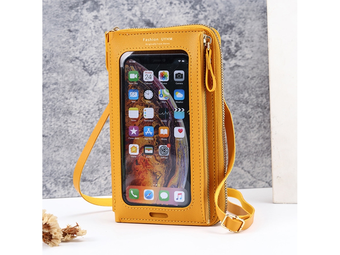Bolso Bandolera Pequeño Para Mujer, Amarillo