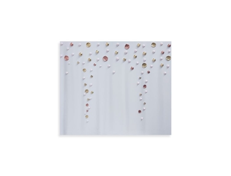 Pintura artesanal Glam DUEHOME 60/150 cm (largura) Prata ouro e vermelho