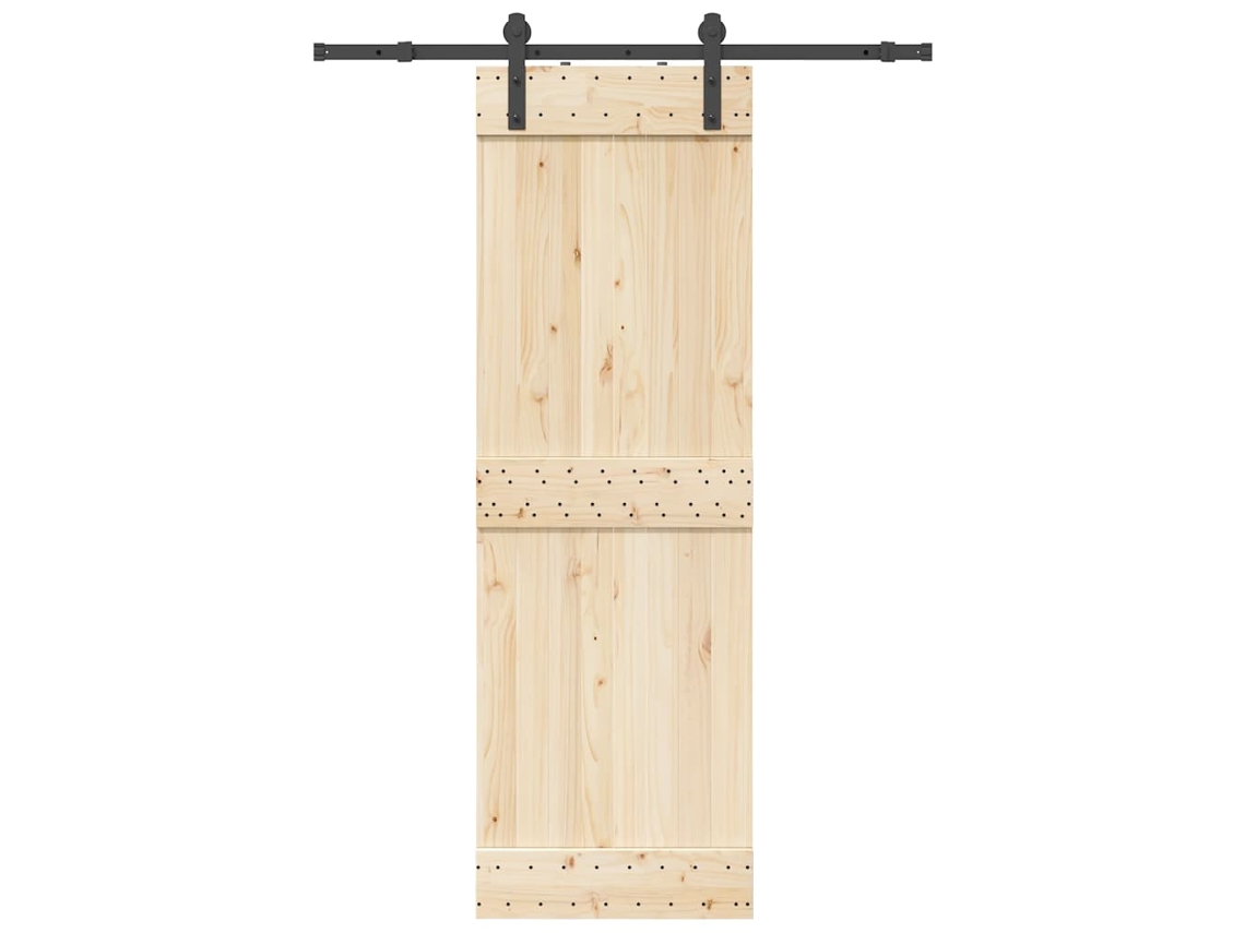 Vidaxl Kit De Ferragens Para Porta Deslizante 152 Cm Aço Preto