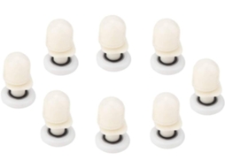 Cryfokt Conjunto De 8-rodas Deslizantes Plástico Resistente Para Portas, Fácil Instalação, Para Portas De Vidro E