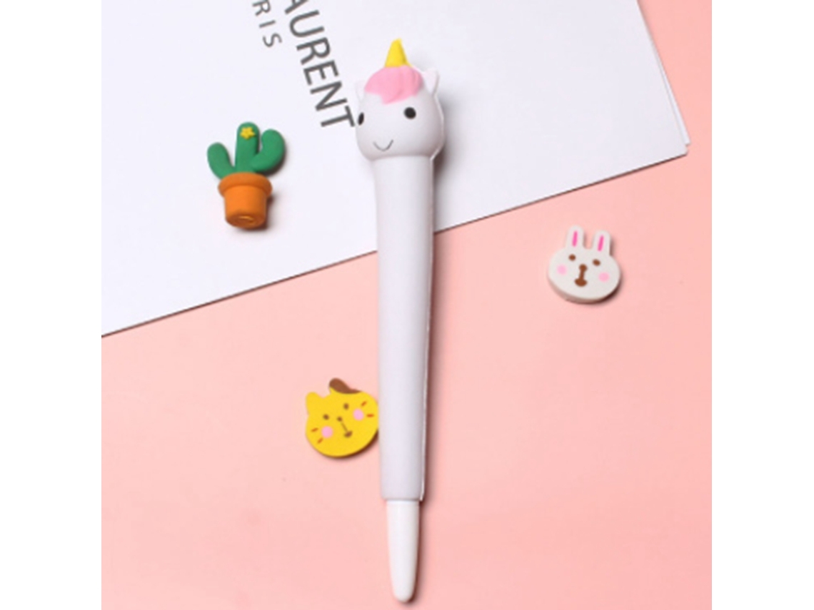 Bolígrafos Squishy Bonitos Para Aliviar O Estresse Kawaii Tinta Gel Para Presentes Escolares Unicornio