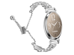 Pulseira De Metal Para Smartwatch Garmin Lily 2 Active Prata Panoona