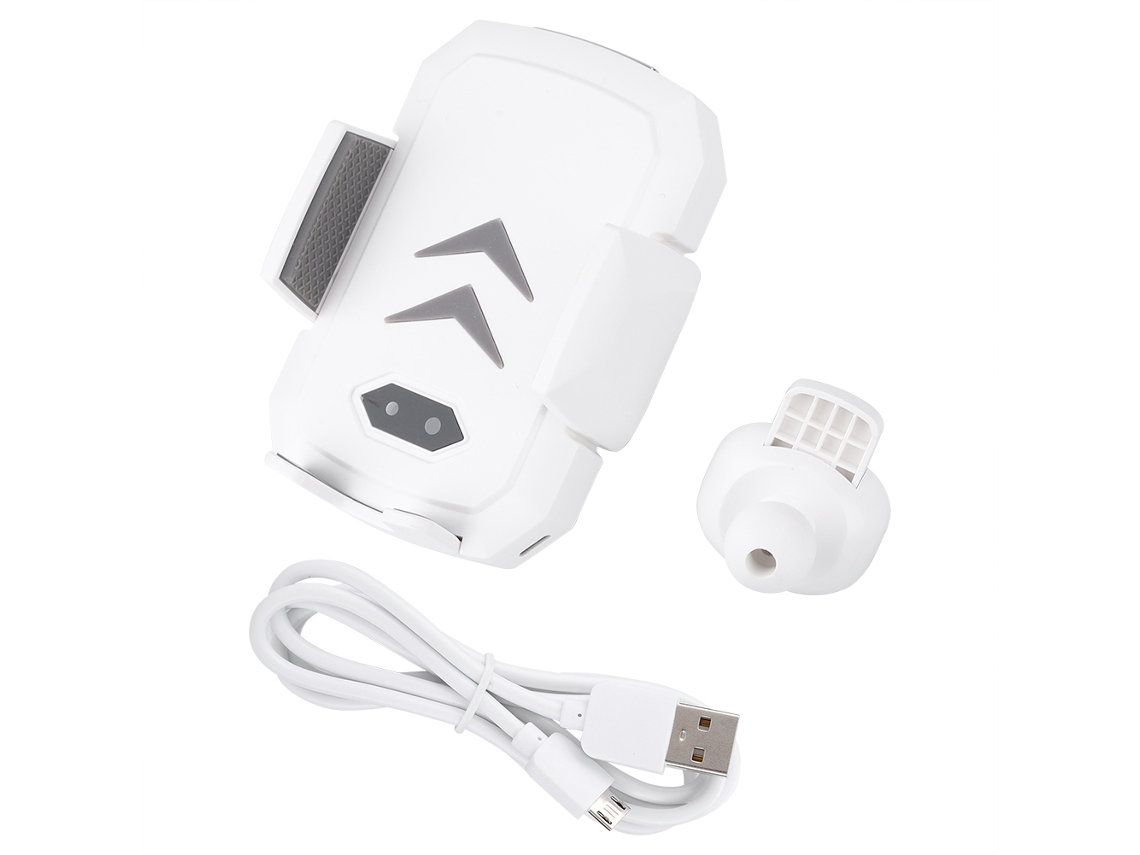Mali suporte de Carro com Carregador Sem Fio Sensor Infravermelho para Celular com Fast Charging Branco