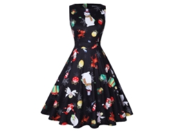 Conjunto de Natal Vestido Sem Mangas Xl