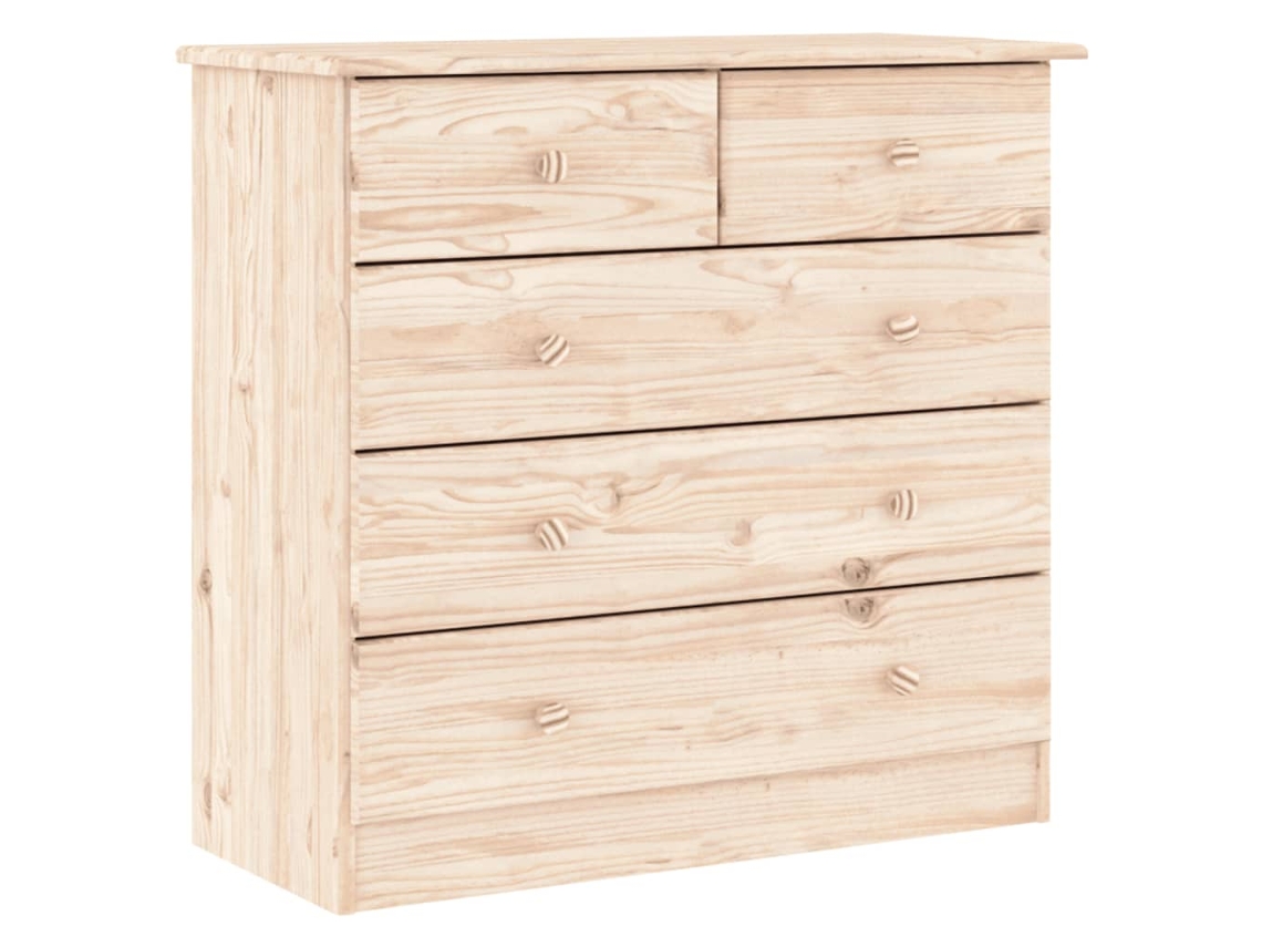 Chest Of Drawer, Chest Of Drawers Vidaxl Marrom Madeira De Pinho (n/a)