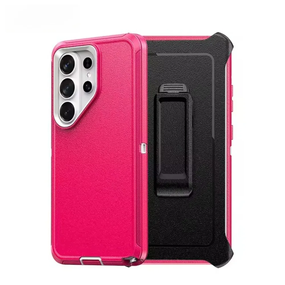 (rosa, Galaxy S26) Capa Protetora Resistente Com Clipe Para Cinto, Feita De Material Pctpu À Prova De Choque.
