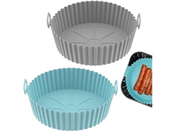 2026 liner de Silicone Reutilizável para Air Fryer 3.6qt 6.8qt Acessório Resistente Ao Calor Até 240°c Gris