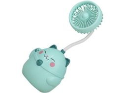 Ventilador De Mesa Pequeno, Portátil, Recarregável, 2400mah, Com 3