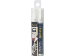 Conjunto 2 Marcadores de Giz SECURIT Medium 2-6mm em Branco