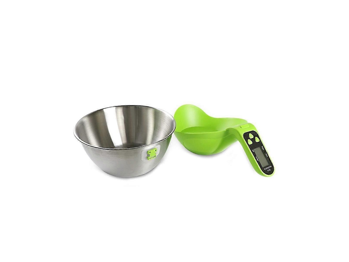 Balanza Eléctrica de Cozinha com Copo Medidor Preciso para Assar e Dieta de Academia Material de Aço Inoxidável Multicolor