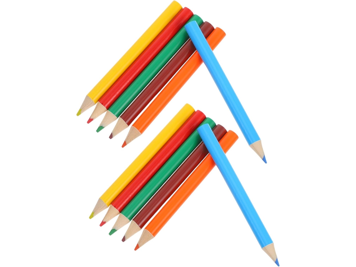 Conjunto De 120 Mini Lápis De Cor Pré- Apontados Para Meninos E Meninas, De Madeira Ergonômicos E Portáteis