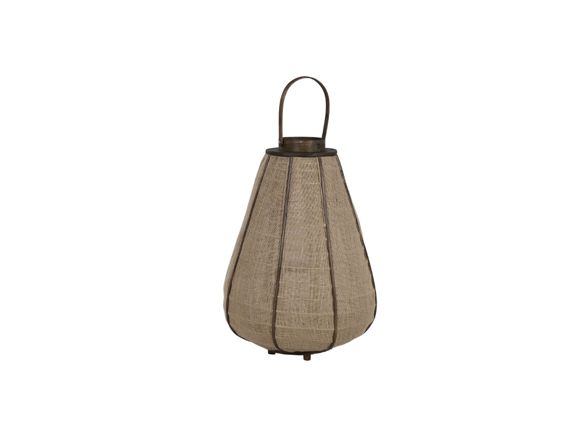 Castiçais Home Esprit Natural Juta Bambu 41,5 X 41,5 X 57 Cm