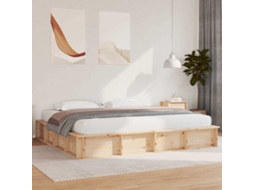Vidaxl Estrutura Da Cama Castanho 200 X 200 Cm
