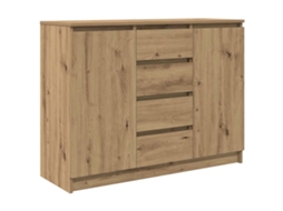 Sideboard, Sideboards Vidaxl Marrom Madeira Processada (n/a)
