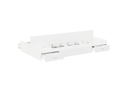 Estrado de Cama com Arrumação com Cabeceira Branco 120x200 cm MAISON EXCLUSIVE