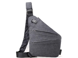 2026-bolsa Bandolera Casual Flex Com Múltiplos Bolsos Impermeável Antirrobo Para Uso Diário Cinza
