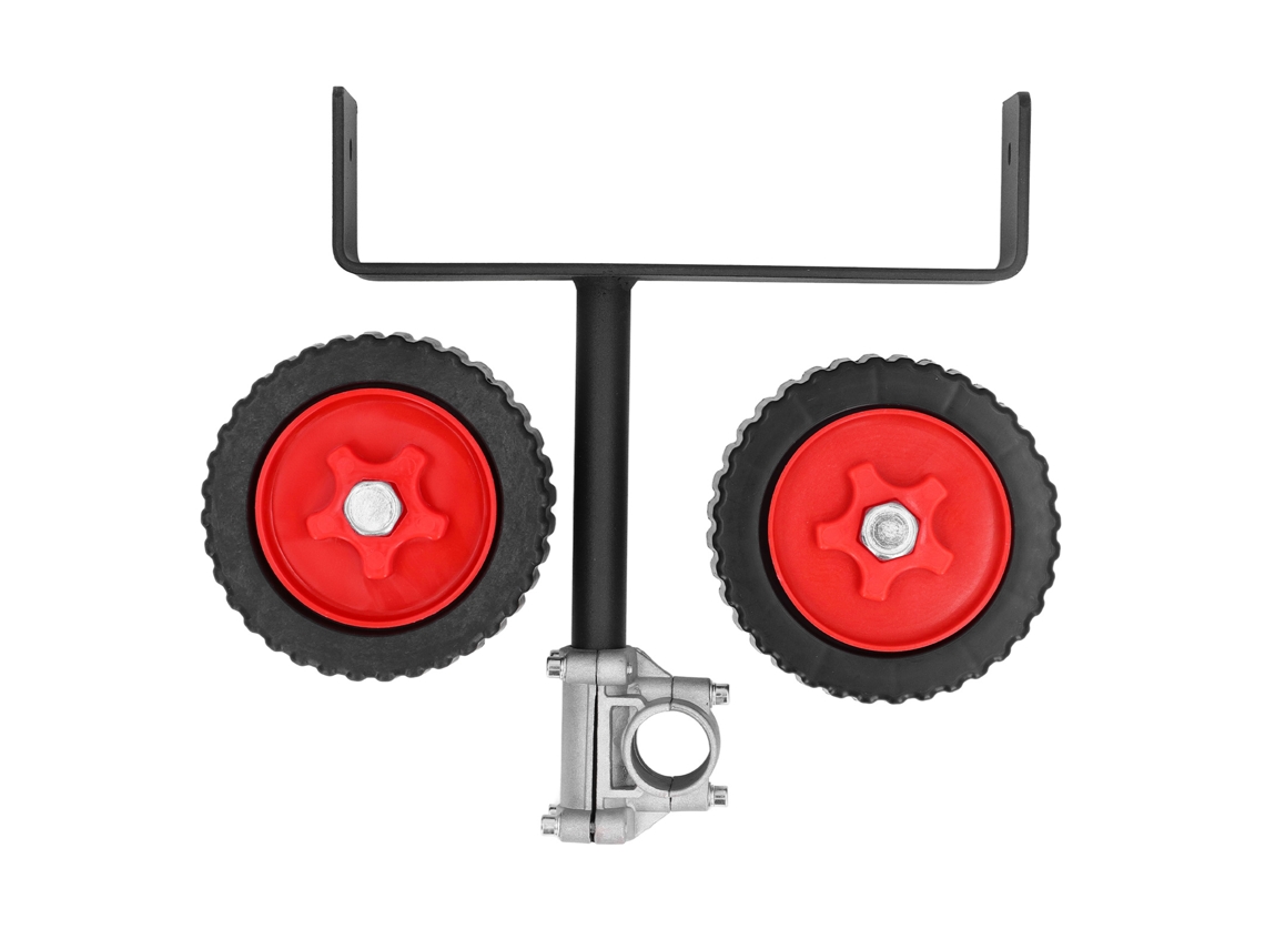 Roda auxiliar com altura ajustável para cortador de grama com tubo de 26 mm, cortador de grama a gasolina
