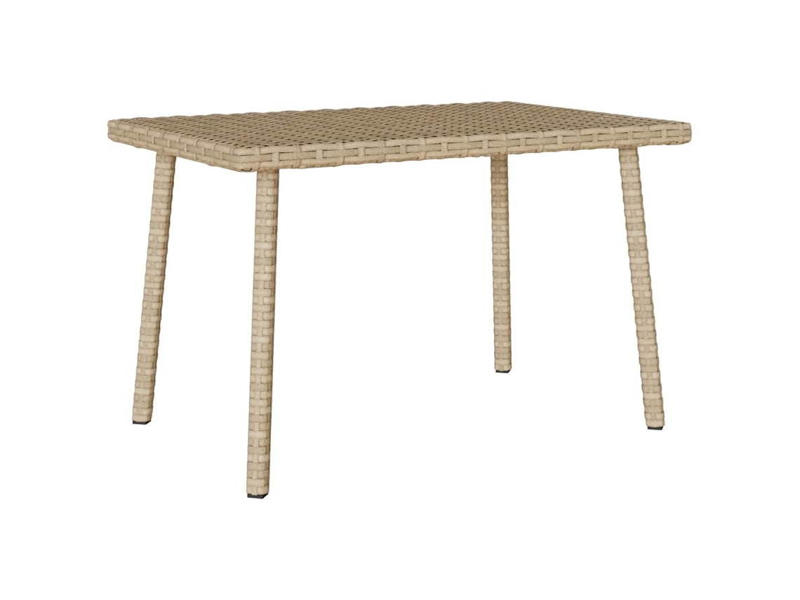 Mesa de Centro Retangular Jardim Vime Pe Bege MAISON EXCLUSIVE (60x40x37 cm)