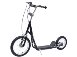 Scooter Infantil 16polegadas, Pneumático/freio Mão, Ajustável, Preto, 5+ Anos-tx