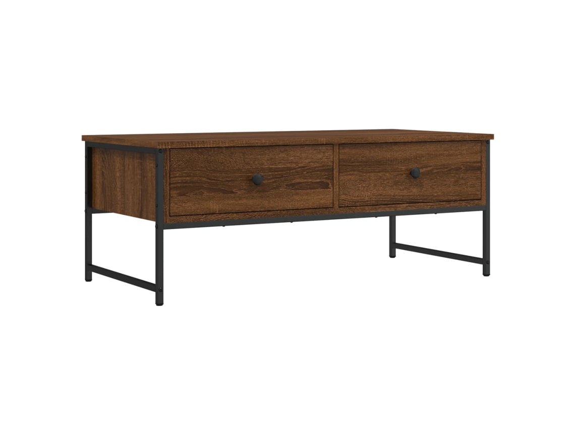 Mesa Centro Derivados Madeira Carvalho Castanho MAISON EXCLUSIVE (101x49x39,5 cm)