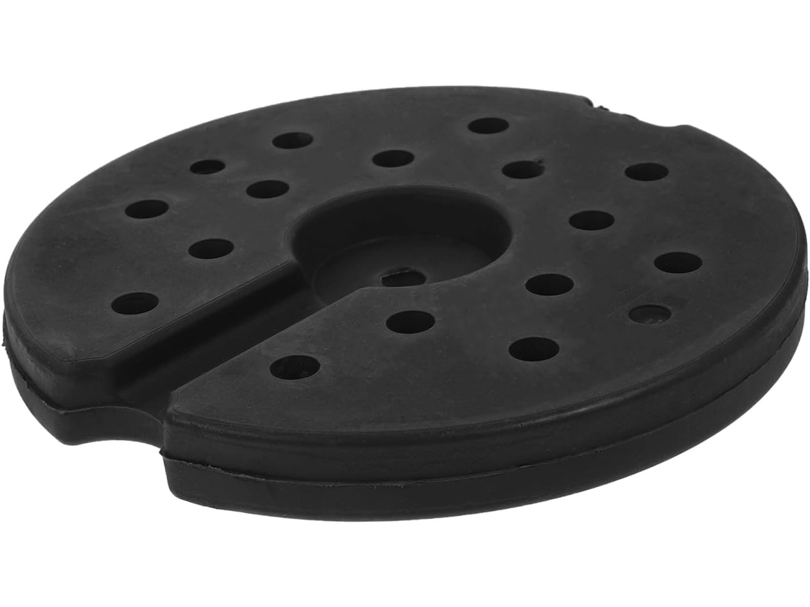 Base de Chão Redonda Reforçada para Luminária com Bloco de Lastro de Borracha Antiderrapante e Resistente À Corrosão. SFUSHOS