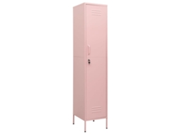 Locker Cabinet, Locker Cabinets Vidaxl Cor-de-rosa Aço (n/a)