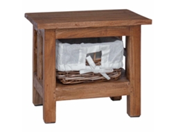 Maison Exclusive - Mesa Lateral Castanho 38 X 28 X 35 Cm Madeira De Mogno Maciça