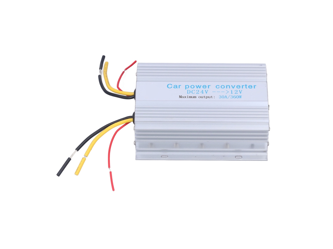 Conversor De Potência Para Carro Transformador Buck Redutor Regulador Dc24v Para 12v 30a 360w