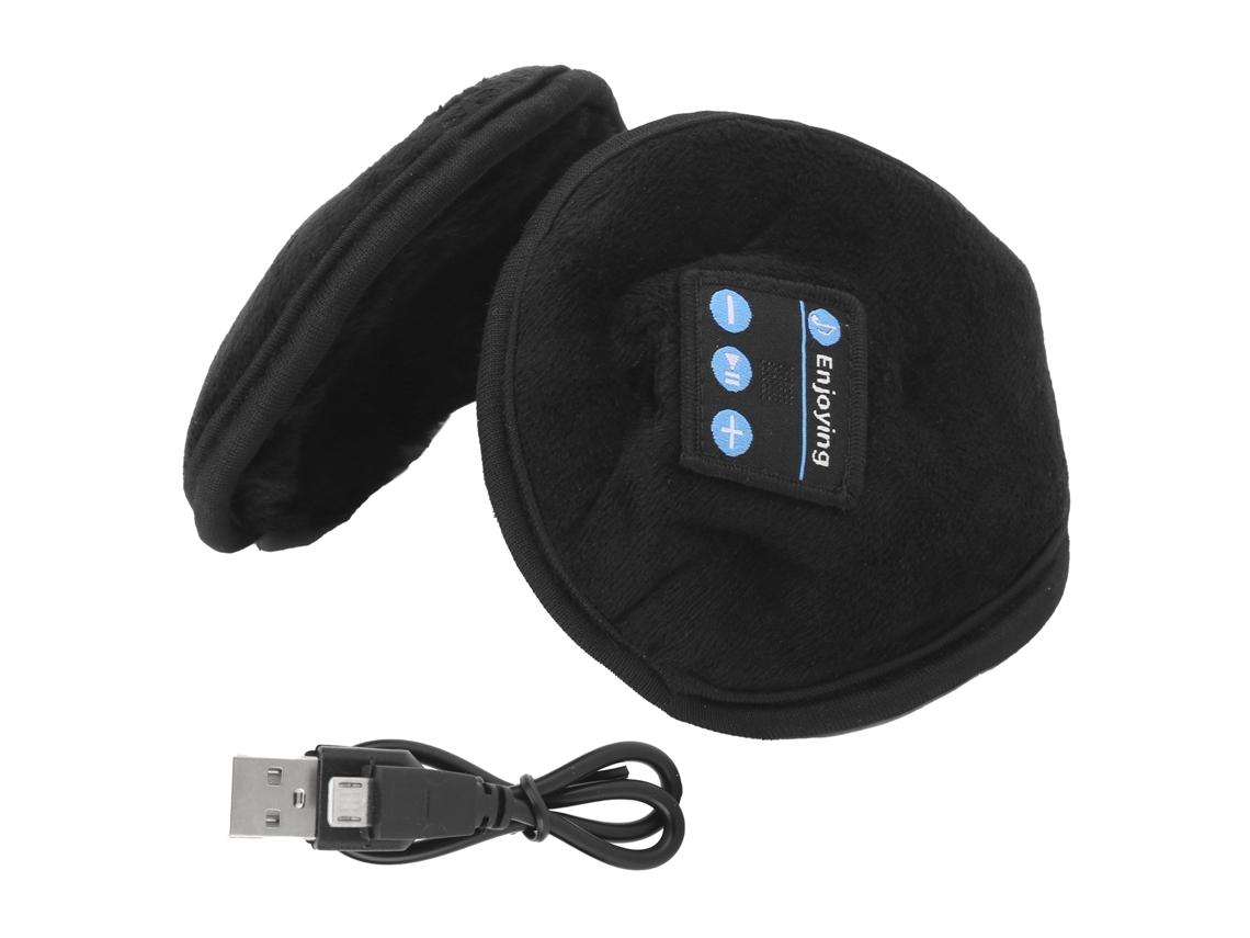 Orelhas De Inverno Com Bluetooth 5.0 Rechargeáveis Para Música, Macias E Amigáveis À Pele