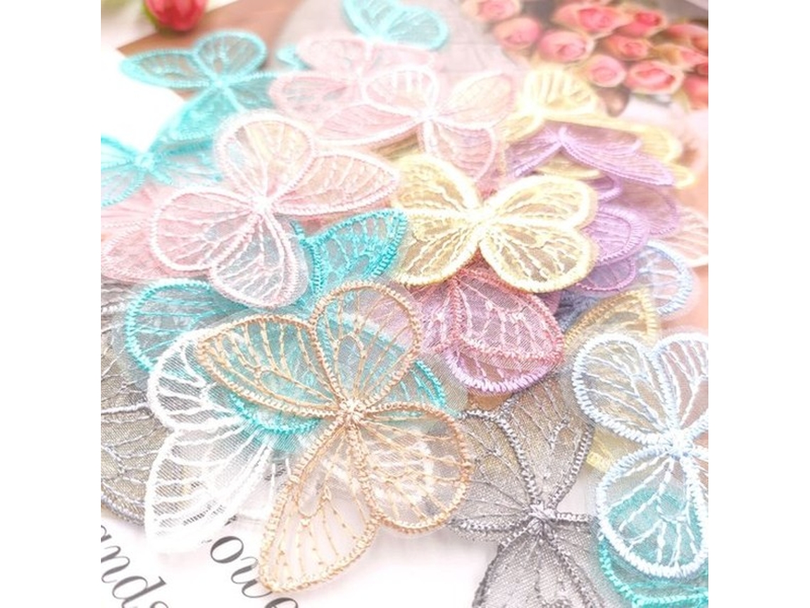 Patches De Aplicação 20 Unidades - Algodão - Confeccionado - Decoração - Para Roupas/ Bolsas - 3,5 X 4,5 Cm - Lavável E Durável - Patches De Bordado