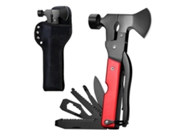 Machado Multifuncional Portátil Em Aço Inoxidável Para Camping E Atividades Ao Ar Livre, Com Cabo De Alumínio Anodizado