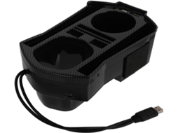 Organizador De Caixa Porta-copos Duplo Para Armazenamento Seguro De Copos De Plástico.