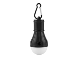 2026 lanterna Suspensa Portátil com 3 Leds para Camping, Pesca e Barracas (preto)