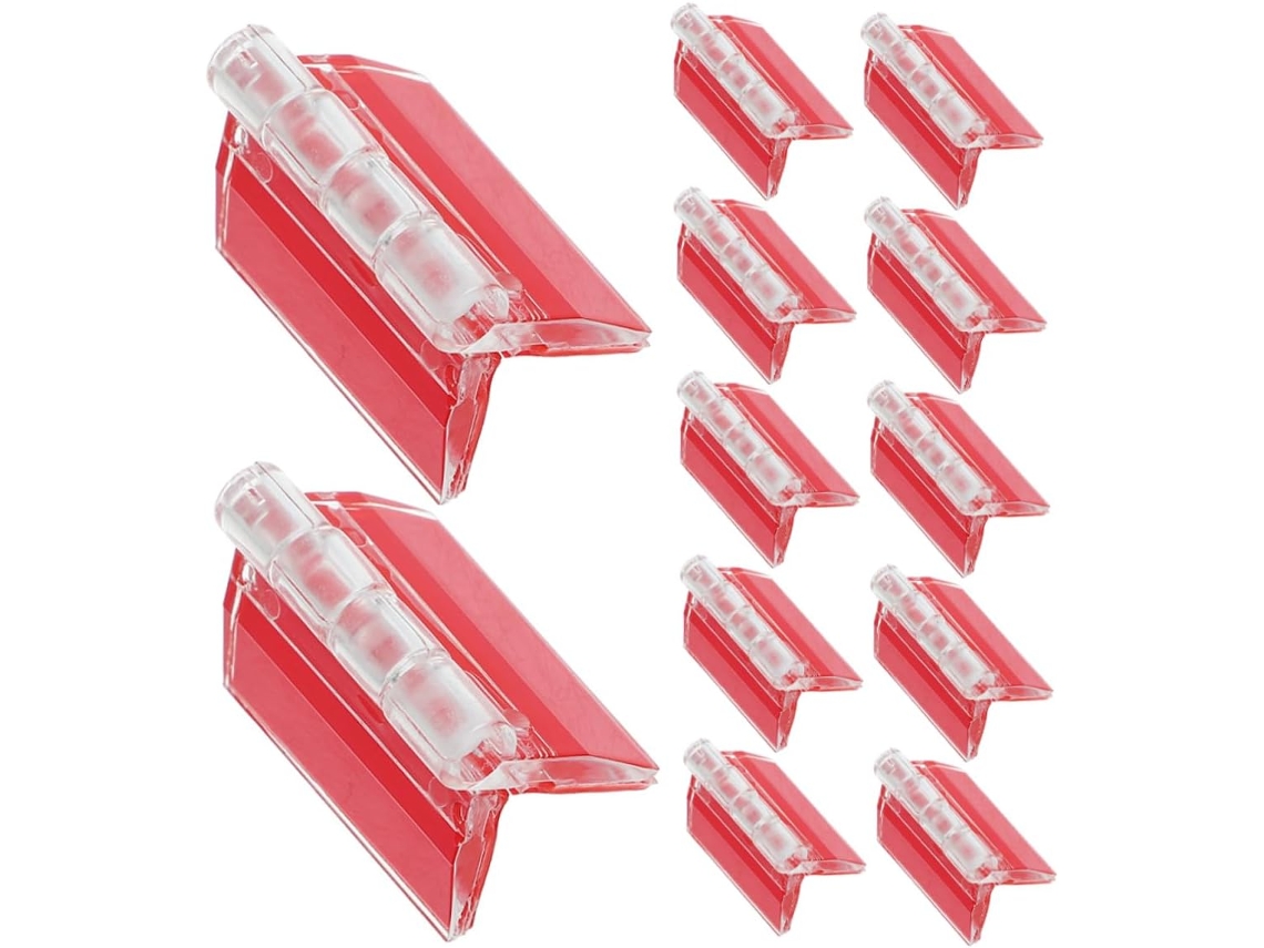 Conjunto De 12 Mini Dobradiças Dobráveis Acrílico, Autoadesivas, Para