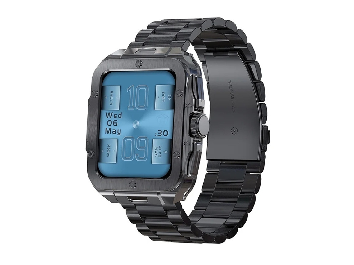 Smartwatch 185 com tela sensível ao toque completa, monitoramento de frequência cardíaca e SpO2, modo esportivo Sono 20, assistente de voz para fitness, Bestvite
