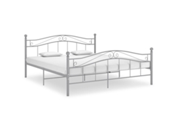 Vidaxl Estrutura De Cama Sem Colchão 140x200 Cm Metal Cinzento
