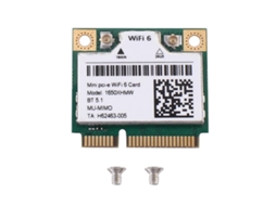 Placa Wi Fi 1650x 1650xhmw Ax200 Dubband 2400mbps Bluetooth 5.1 Mini Pcie Gigabit Adaptador Sem Fio Slowmoose