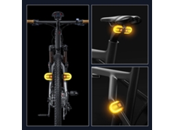 Luz De Sinalização De Bicicleta Com Controle Remoto Sem Fio Lanterna Traseira Recarregável Via Usb Luz Dianteira E Traseira De Led Para Bicicleta