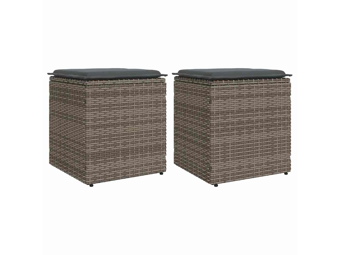 Garden Stool, Garden Stools Vidaxl Cinzeto Rattan / Vime (n/a)