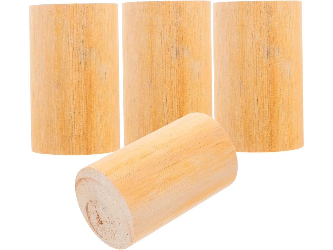 Elevadores Redondos para Móveis, Feitos de Material Resistente, Conjunto 4, com Altura Ajustável CHABERLU