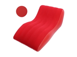 Sofá Inflável Confortável PVC Portátil para Acampamentos, Praia, Viagens, Casa Vermelho