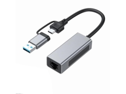 Lurelia Hub Usb-c 2 Em 1 Com Ethernet 2,5gbps, Usb 3.1 Para Macbook