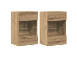 Wall Cabinet, Wall Cabinets Vidaxl Marrom Madeira Processada (n/a)