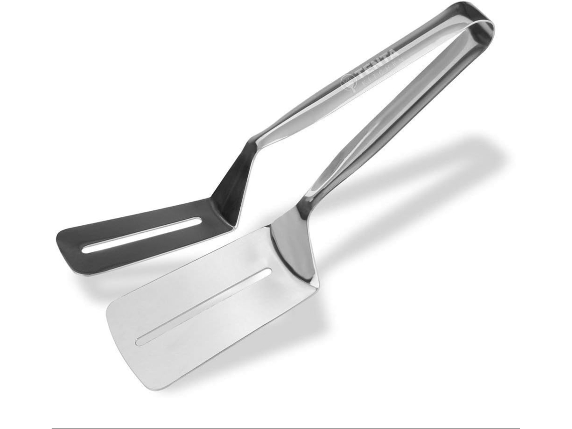Pinça Para Servir Alimentos, Em Aço Inoxidável, 25 Cm, Para Pão, Saladas, Bolos, Buffet E Churrasco