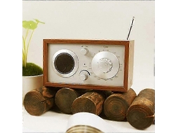 Sistema De Música Tudo Em Um Com Rádio Fm Digital Rádio Multifuncional De Madeira Retrô Nogueira Olysi Shop